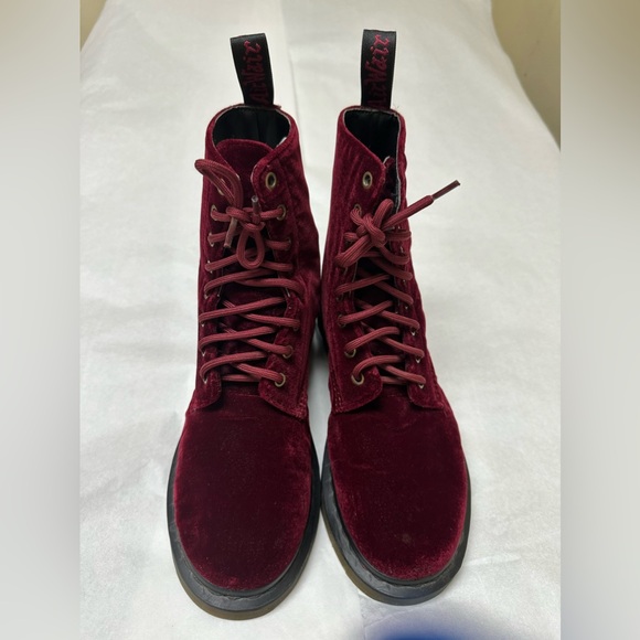 Dr. Martens 1460 Pascal Cherry ‘Page’ Limited Red Velvet Women’s🍒 - Picture 2 of 8